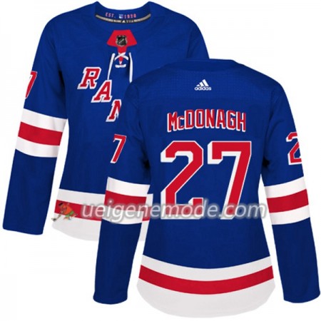 Dame Eishockey New York Rangers Trikot Ryan McDonagh 27 Adidas 2017-2018 Blau Authentic